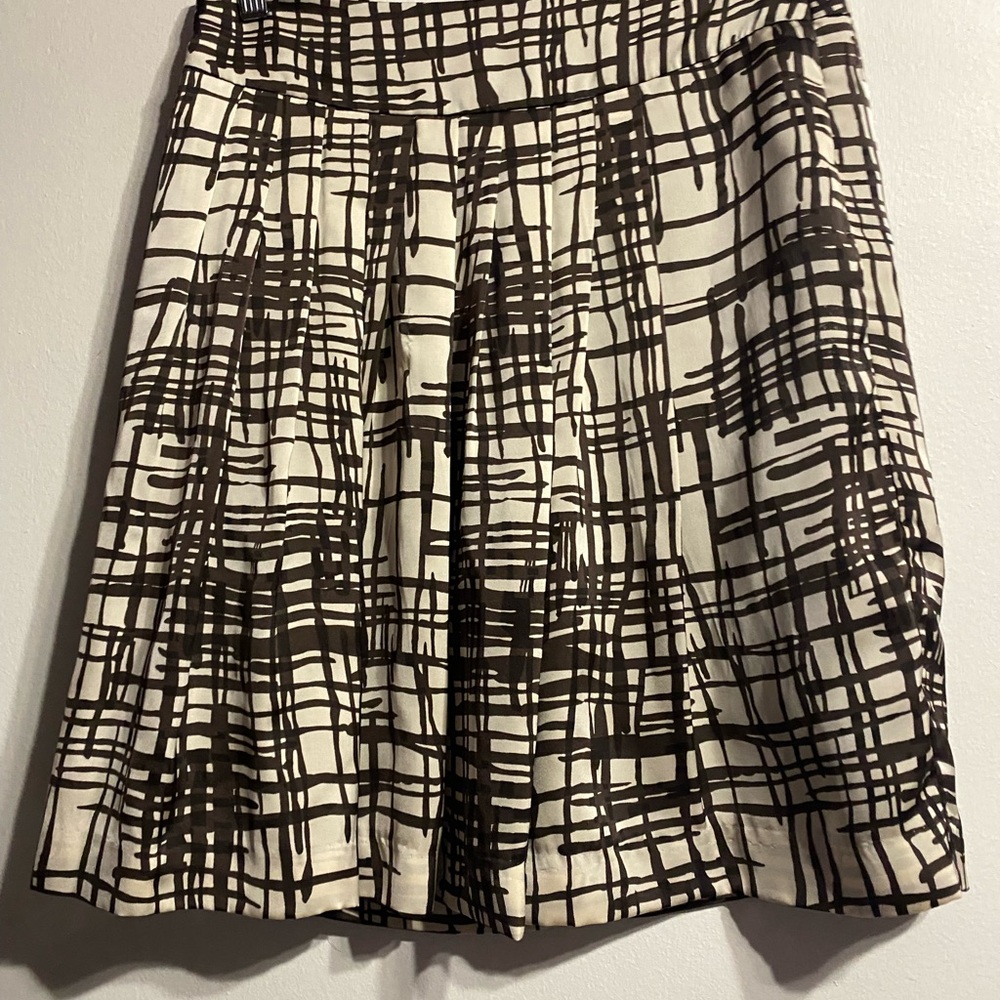 Brown and beige Patterned Skirt